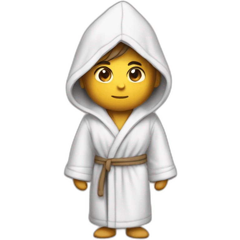 Gamer in bathrobe  emoji