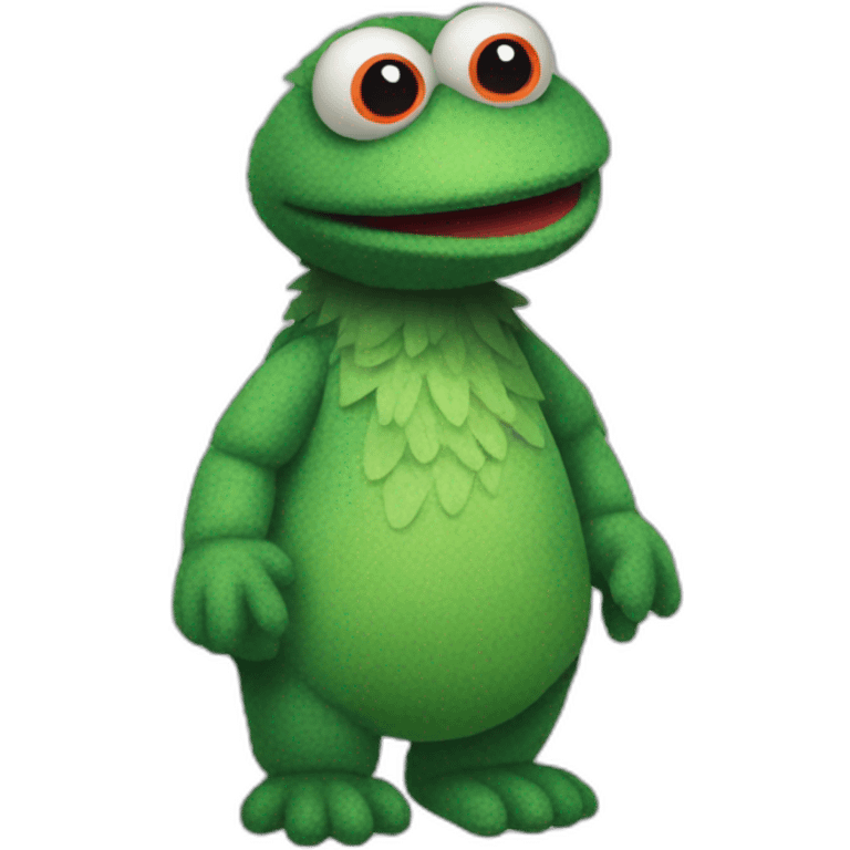 sesame street kappa yokai puppet emoji