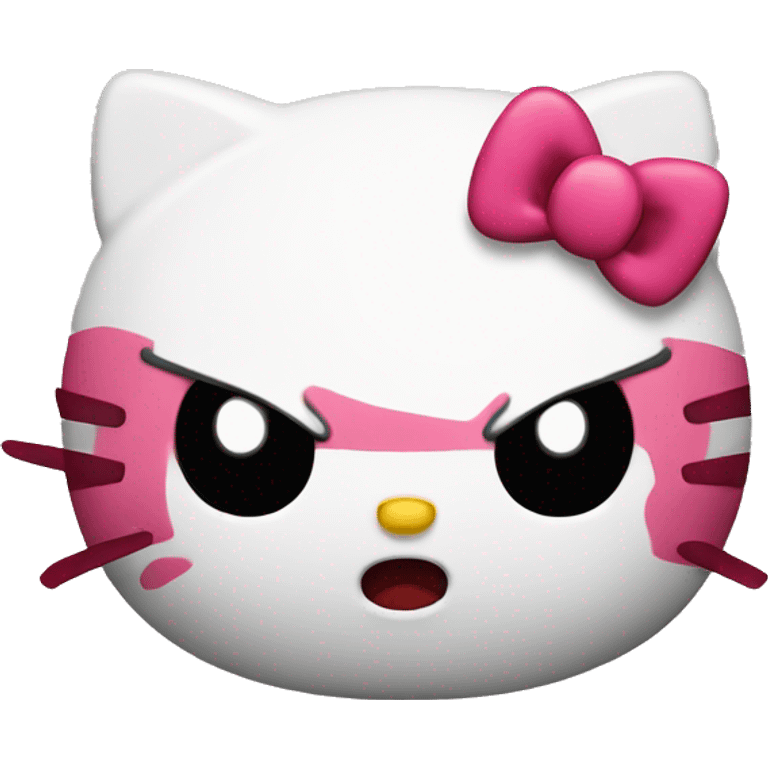 Hello Kitty being mad  emoji