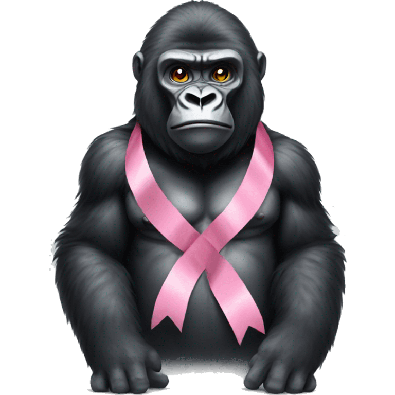 gorilla with ribbon  emoji