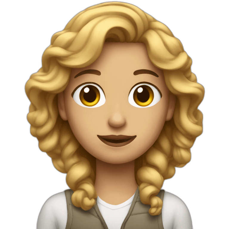 una persona usando una mac emoji