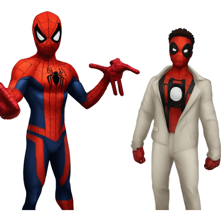 Spiderman and deedpool emoji