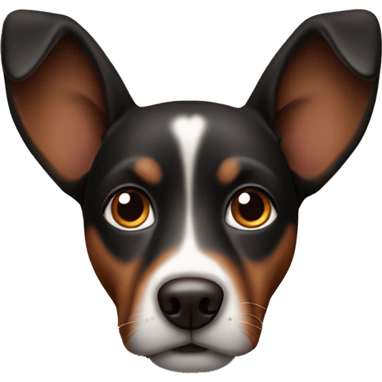 Long EARED black brown DOG emoji