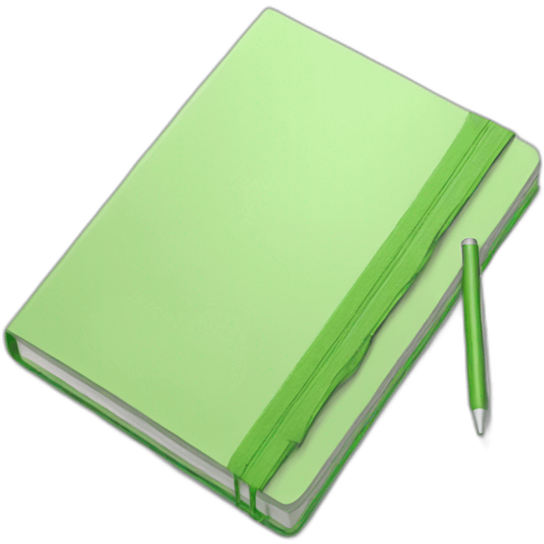 Light green notebook emoji