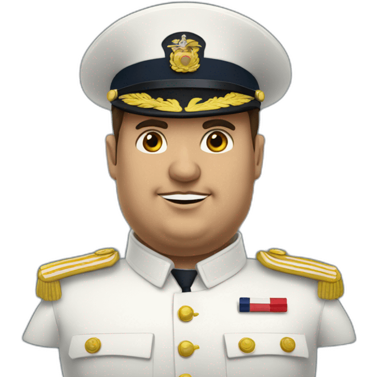 Fat French navy officer emoji