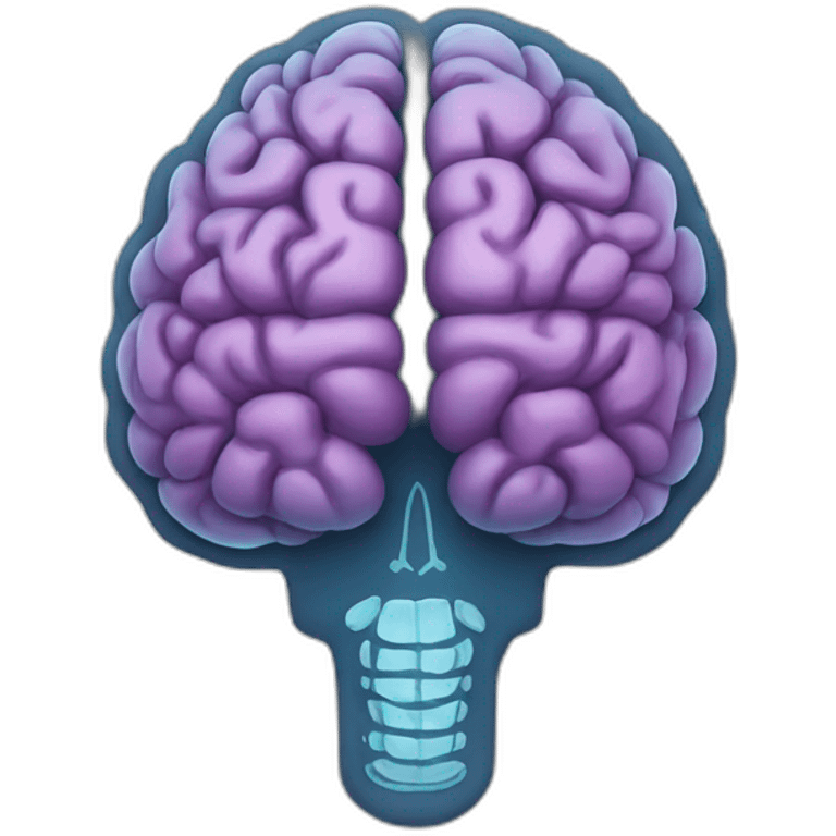 Brain X-ray emoji