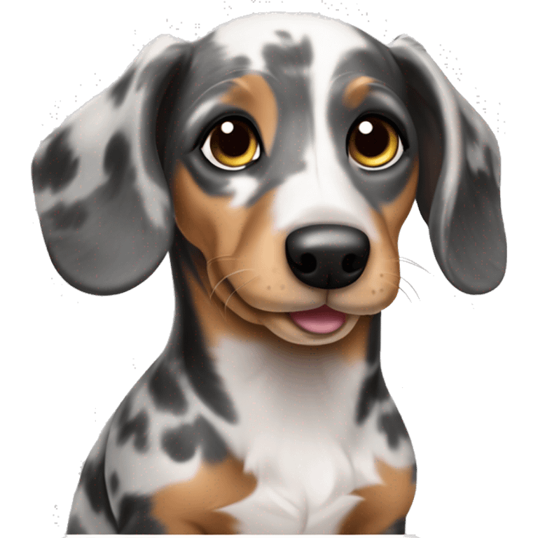 Dachshund Welpe merle hell emoji