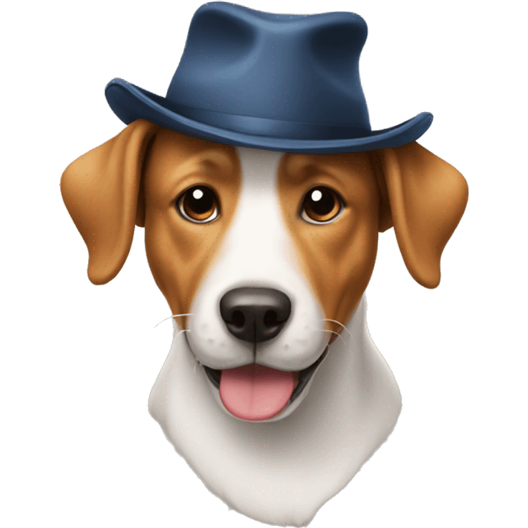 dog with hat  emoji