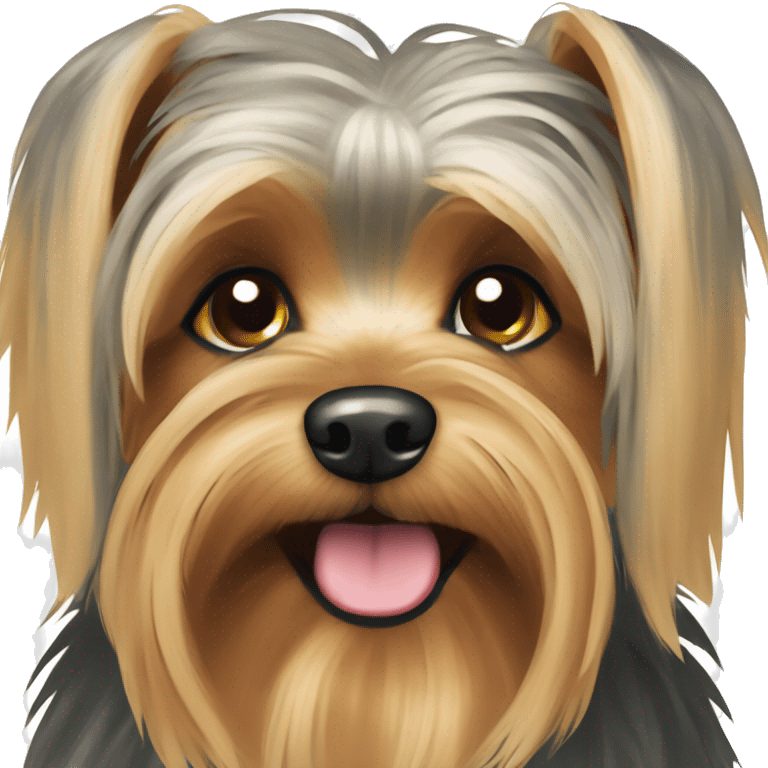 Yorkshire Terrier with floppy ears emoji