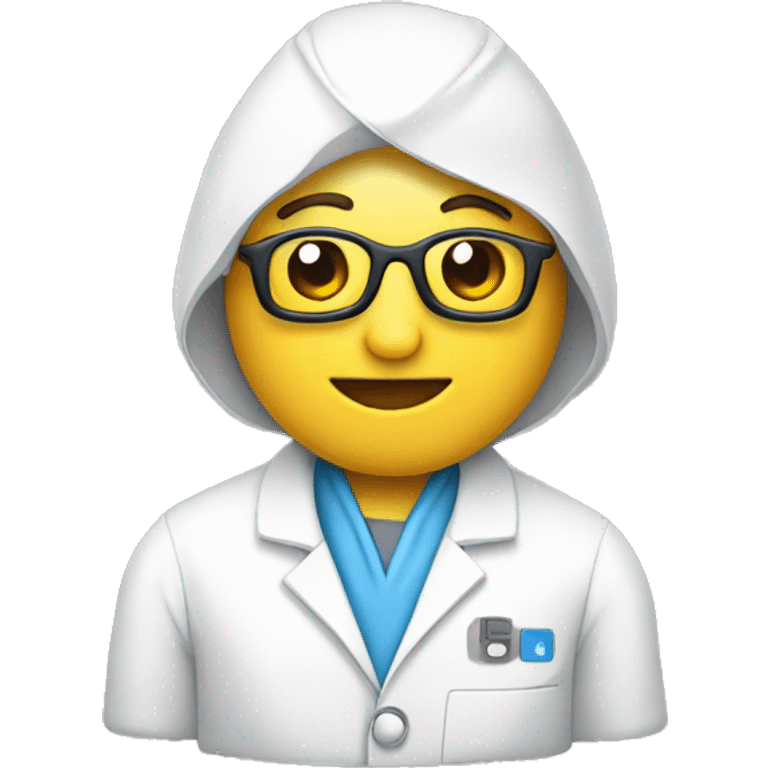 computer with lab coat emoji