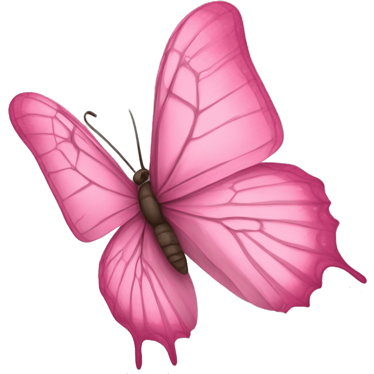 Mariposa rosada emoji