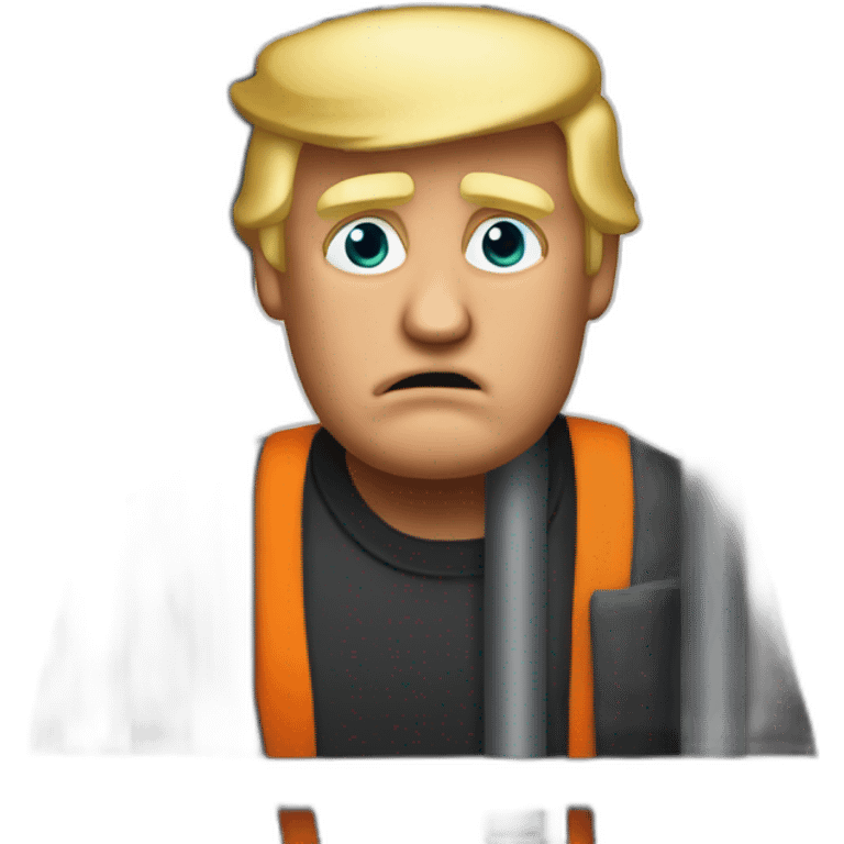 donald trump in jail emoji