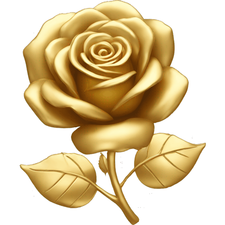 gold rose 2d logo emoji