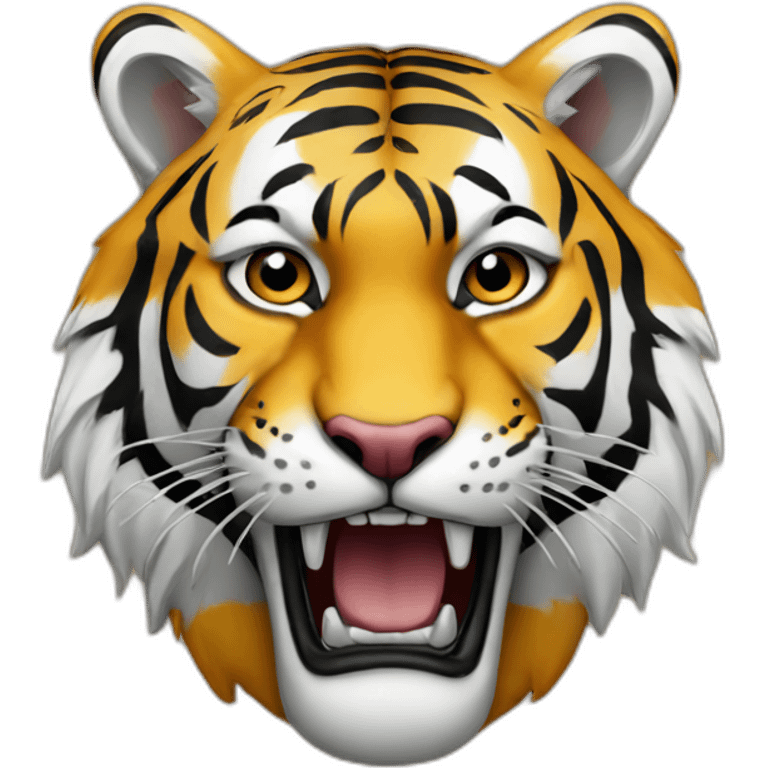 A tiger with kurdistan flag emoji