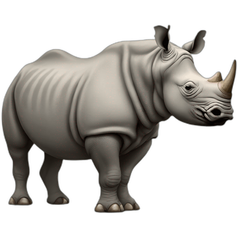 A rhino off Sun emoji