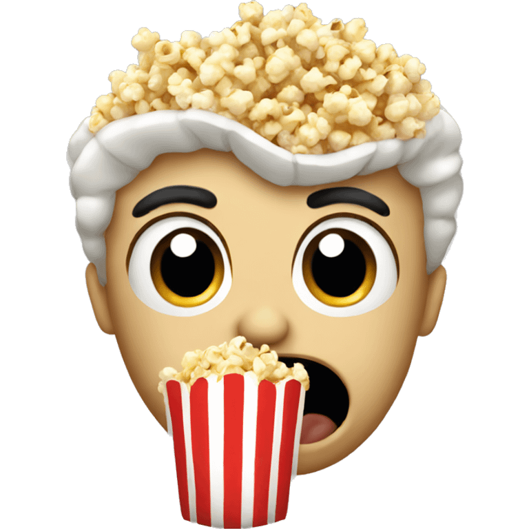 eating popcorn emoji