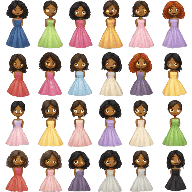 Different dresses  emoji