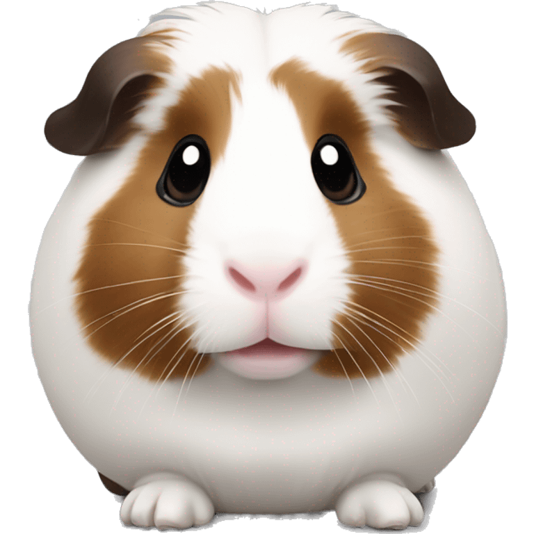 Guineapig white and dark brown emoji