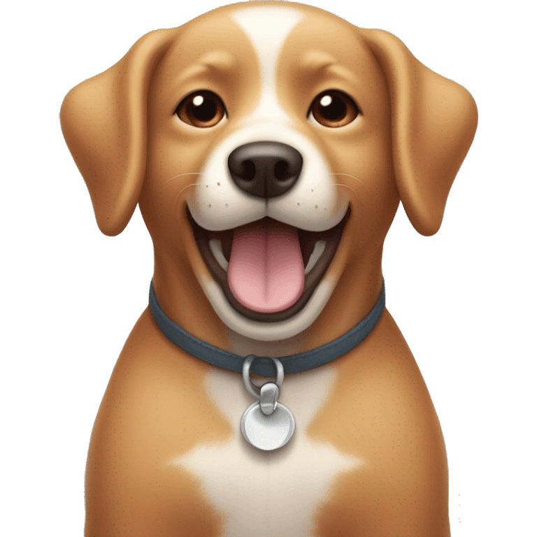 a happy little teddy bear-like dog with round apricot-colored ears (light red) emoji