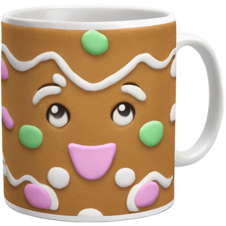 Pastel Gingerbread mug mug  emoji