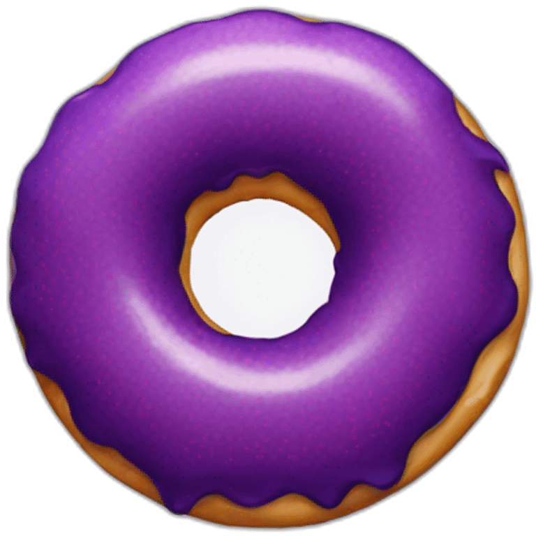 hairy purple donut emoji