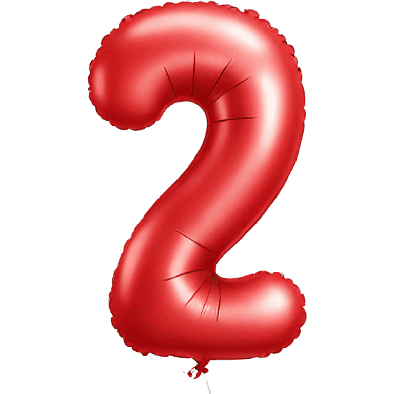 balloon-shaped-like-number-3-red emoji