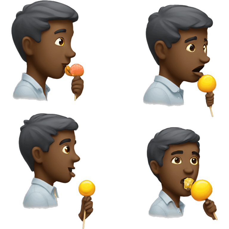 Men who lick lollipop  emoji