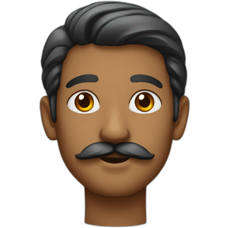 sri lankan man with a mustache emoji