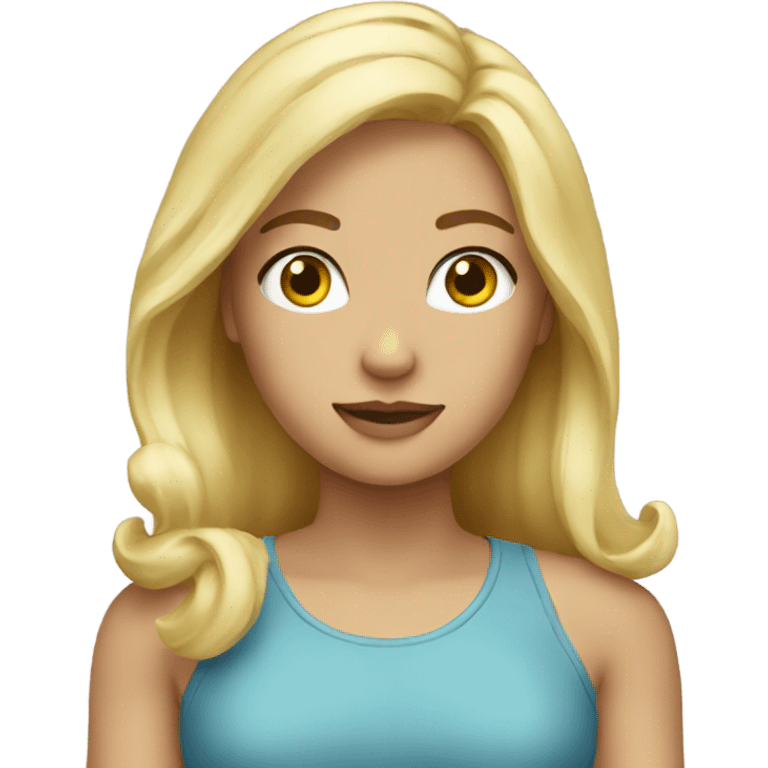 blonde girls emoji