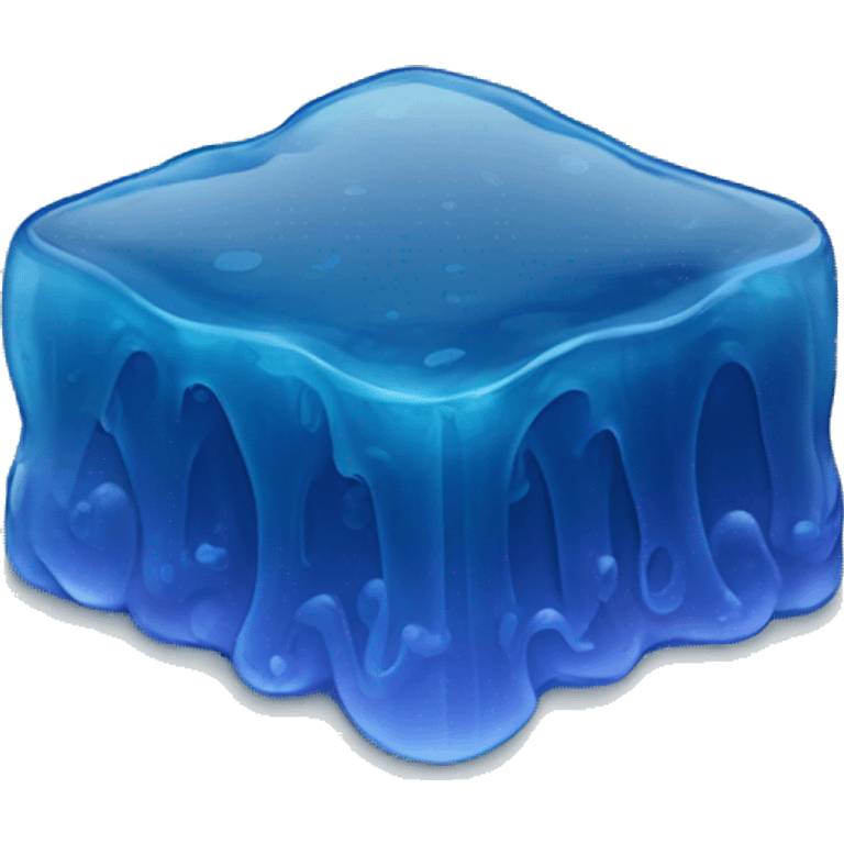 square blue jelly slab  emoji