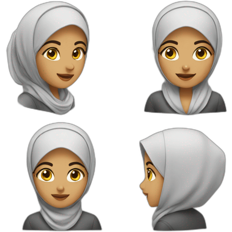 hijabi call center agent emoji