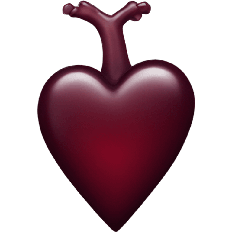 Wine red heart emoji