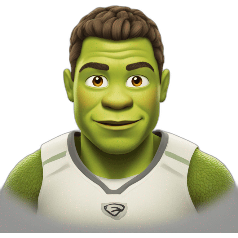 Shrek as christiano ronaldo emoji