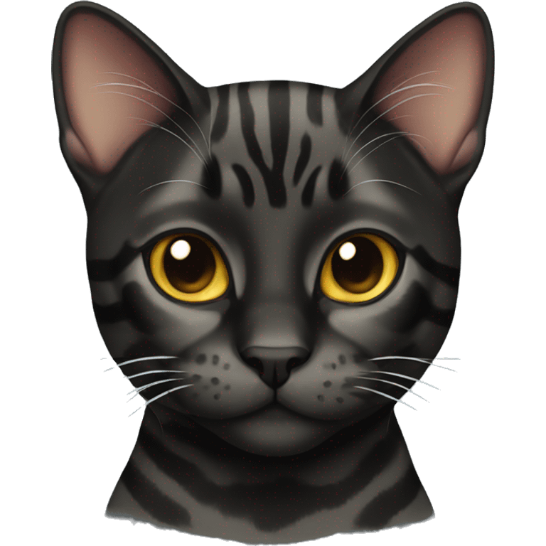 Black bengal cat  emoji