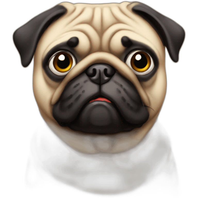 a big fat pug emoji