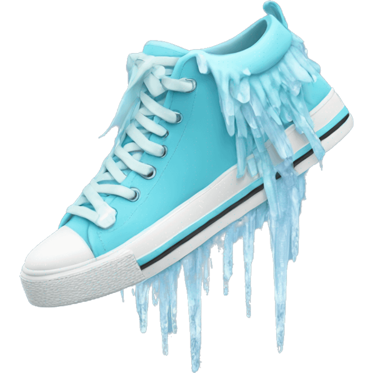 frozen sneaker with icicles emoji