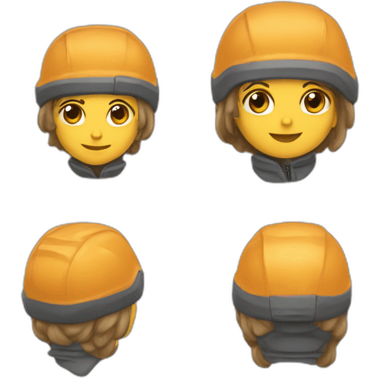 Mignon qui fait du toboggan emoji