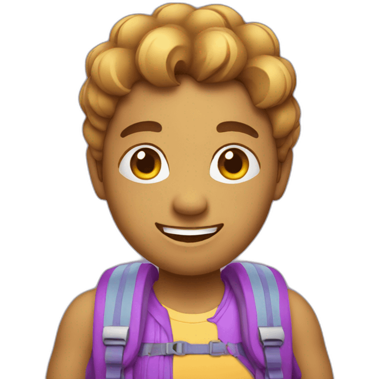 family vacation purple icon emoji