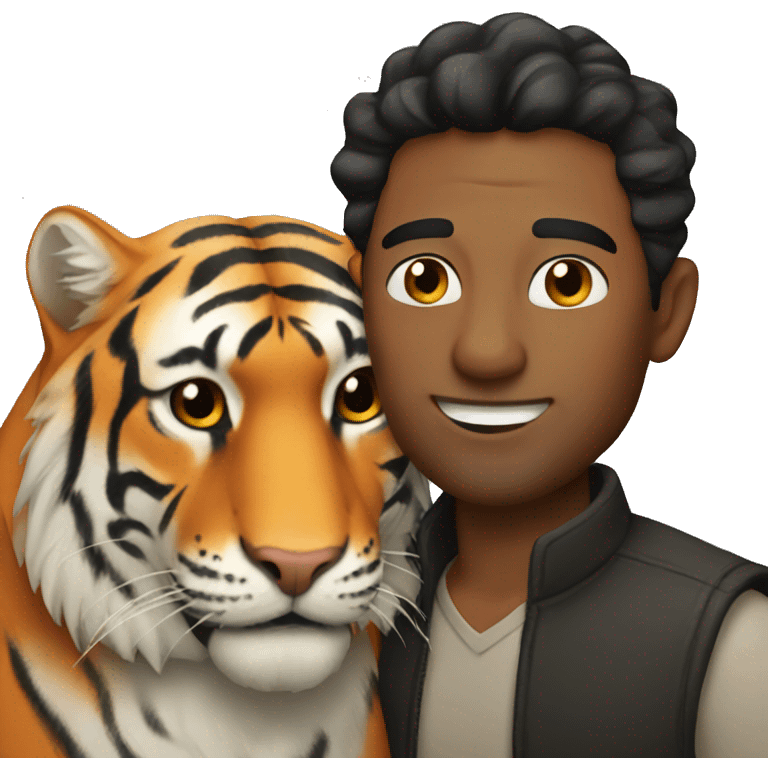 man and tiger emoji