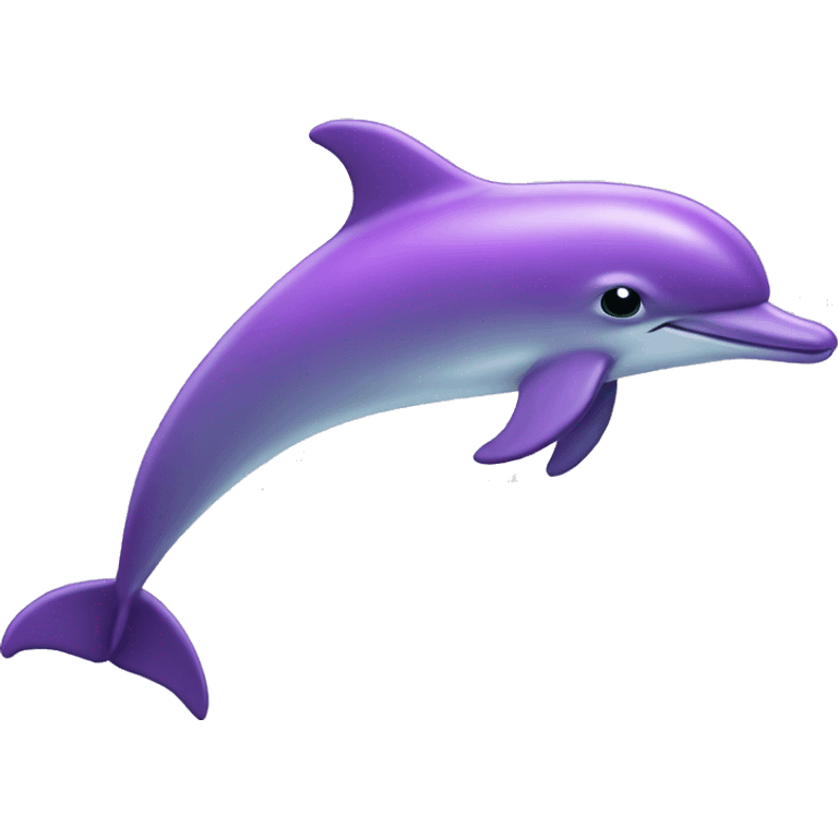 Purple dolphin  emoji