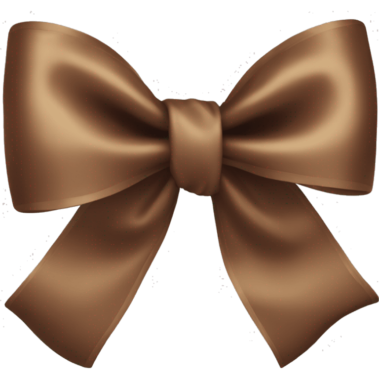 Brown satin bow  emoji