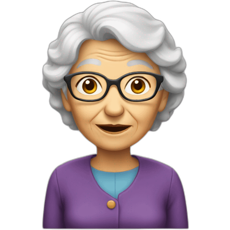 old lady emoji