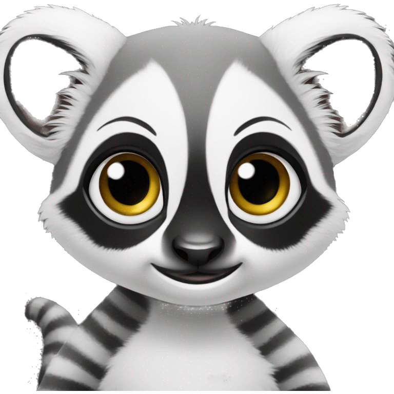 cute baby lemur emoji