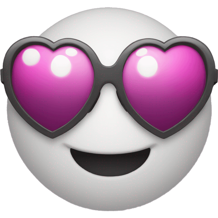 Heart smiley face with sunglasses emoji