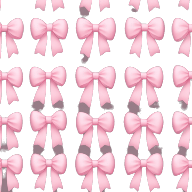 Light pink bows emoji