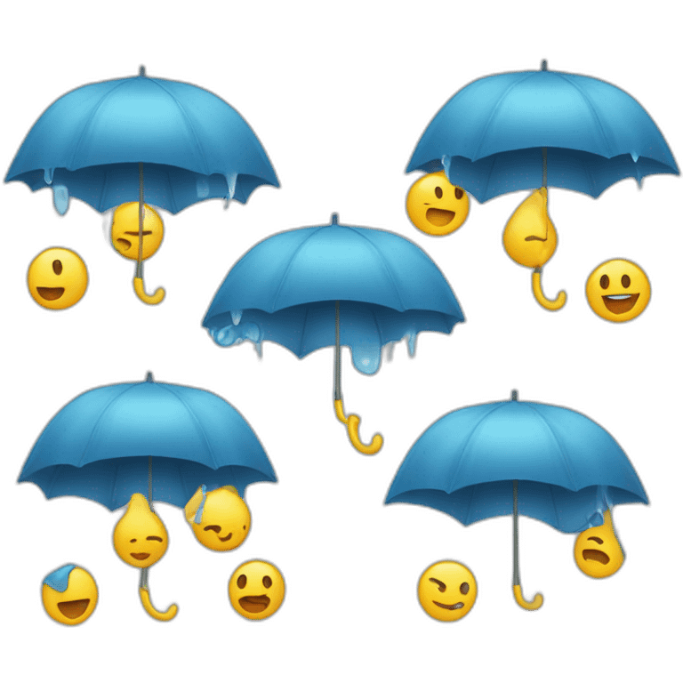 Pluie d'emojis emoji