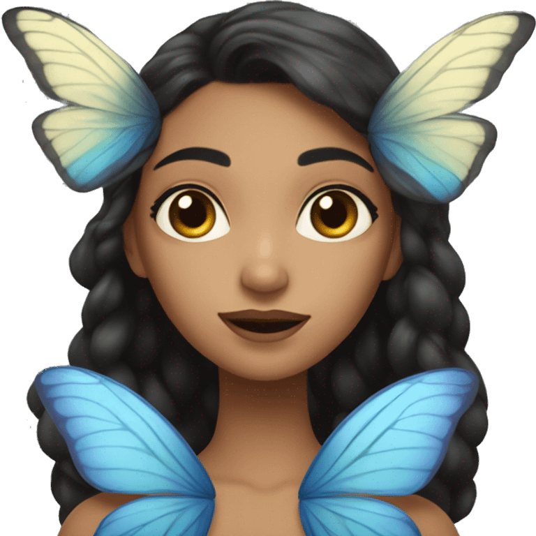 Mariposa azul  emoji