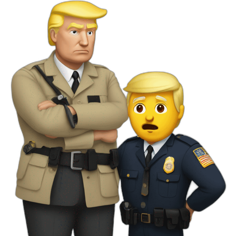 trump-getting-arrested emoji