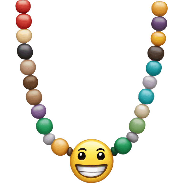 Beads necklace  emoji