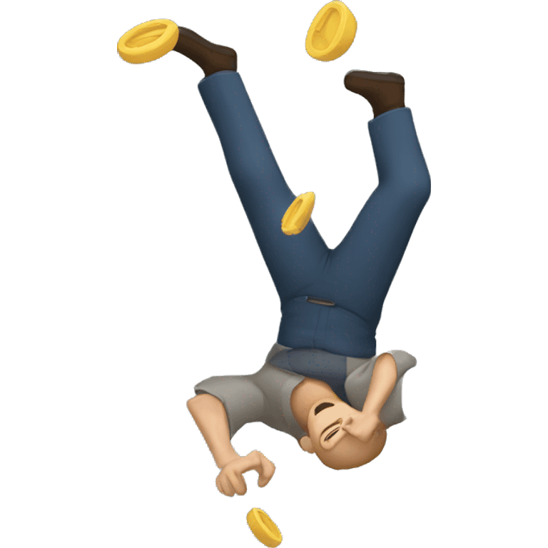 Falling man emoji